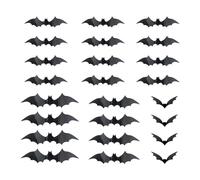 24PCS Glowing Bat/Spiders Sticker Decorazione di Halloween Con Luci LED Decalcomania Della Parete Per Uso Interno Esterno LED Bat/ragni Wall Sticker