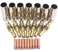 24PCS Kit 15AK Ugelli Contatto Punte Supporti MAG/MIG Saldatrice Consumabili Attrezzi di Saldatura Accessori Adatto per 15AK Saldatrice Torcia Pistola 0,8 mm