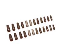 24pcs Leopardo Macchina da Stampa Su Unghie Manicure Unghie Artificiali False Nail Stick On Nails Aggiunge Un tocco Di Stili