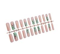 24pcs Lungo Piazza Premere Su Unghie Floreali Acrilico Stick On Per Le Donne Alla Ricerca Unico Manicure Ufficio Us