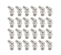 24pcs M8 x 1 Thread Car 45 Degree Angle Nickel Plated Grease Nipple Fitting