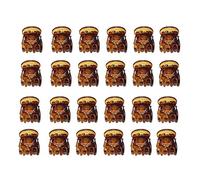 24pcs Mini Marrone Riutilizzabili Plastica Clip di Capelli Artiglio Morsetti Testa Accessori Per Le Donne LadyDurability