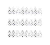 24PCS Nero Dot Unghie finte Press On Nails Durevolezza Materiali ABS Facile Applicazione Per Feste Matrimoni Usura Quotidiana Bianco Nero Dot Press On Nail