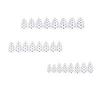 24PCS Nero Dot Unghie finte Press On Nails Durevolezza Materiali ABS Facile Applicazione Per Feste Matrimoni Usura Quotidiana Bianco Nero Dot Press On Nail