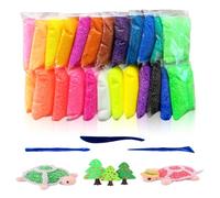 24PCS Neve Slime Dough Plasticine Modelling Clay, 24 Colori Ultra Light Air Dry Clay DIY Polymer con, 24 Colori Modelling Clay Modelling Tool per Ragazzi e Ragazze