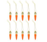 24pcs Ornamenti di Pasqua Piccola forma di carota Puntelli del partito Decori