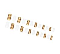 24Pcs Oro E Bianco Lucido Pieno Coperture Piazza Premere Su Unghie Con Foglie D'acero Stampa Unghie Finte Set Per Le Donne