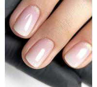 24Pcs Piazza Premere Su Unghie Colle Su Disegni Finti Francesi Falso Regali Artificiali Per Le Donne Ragazze Progettano Un