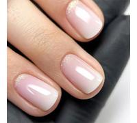 24Pcs Piazza Premere Su Unghie Design Lucido Francese Falso Acrilico Falso Colle Artificiali Delle Donne Del Chiodo Bara Mandor