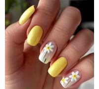 24Pcs Piazza Press On Nails Disegni Lucidi Unghie Finte Francesi Unghie Finte Acriliche Unghie Artifici