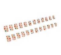 24Pcs Piazza Unghie Finte Premere Su Unghie Artificiali Unghie Finte Colle Su Unghie Valentine Disegni