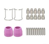 24PCS Plasma Cutter Consumabili Set per AG60, Per SG55, Per CUT55 Perfetto per Taglio di Precisione con Ugelli ed Elettrodi