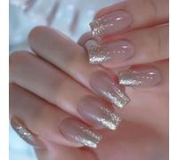 24pcs Premere Su Unghie Stili Di Balletto Stick Su Lucido Falso Artificiale Manicure Decori Per Le Donne Alla Moda Nail Design