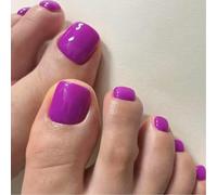 24pcs Press ons Short Full Covers unghie finte pedicure Decor per le donne che cercano stile