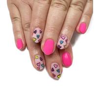 24pcs Press Su Unghie Mandorle Colla Su Unghie Francese Falso Disegni Falso Regali Artificiali Per Le Donne Ragazze Mandorla Mandorla False Unghie