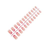24pcs Press Su Unghie Temi Di Natale Falso Francese Cappelli Arte Decors Rimanere Per Festa Nail Art