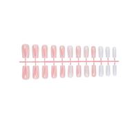 24pcs Press Su Unghie Temi Di Natale Unghie Finte Fiocco Di Neve Decorazione Artificiale Bastone Su Chiodi Per Festa Festa Chiodo Pronto