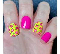 24pcs Quadrato Chiodi Finte Premere Su Unghie Artificiali Acrilico Falso Adesivi Su Disegni Consigli Francesi Chiodo Acrilico Per Le Donne Chiaro