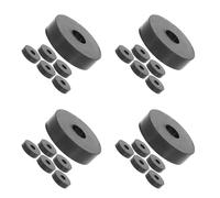 24Pcs Reusable Black Rubber Vibration Pads for Machine Noise Vibration Control