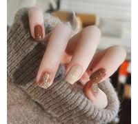 24pcs San Valentino Day Artificial Nails Glitter Premono Su Unghie Full Fodere Unghie Art False Nails Per Aspetto sofisticato