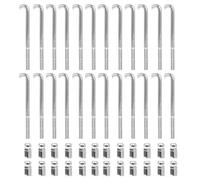 24Pcs Standard Banjo Staffa Gancio Sostituzione Metallo Banjo Rotondo Ganci E Dado Banjo Accessori Facile Da Installare