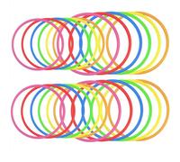 24pezzi Anelli di Lancio in plastica per Giochi di Anelli Toss, Giochi di Pratica di velocità e agilità, Giochi di Partito, Carnevale, Giardino, Dentro Fuori (14.8/17.5/19.5/21.8 cm)
