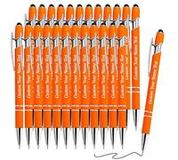 24PEZZI Penne personalizzate con nome inciso gratuitamente, penne a sfera con stilo, logo e messaggio, regali personalizzati per affari, laurea, matrimonio, compleanno - inchiostro nero