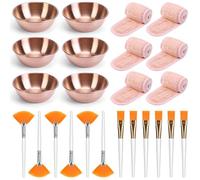 24Pieces Pratico Completo Skincare Forniture Texture Adatto Per La Casa E In Viaggio Uso di Bellezza Collezione di Strumenti di Bellezza Professionale Set