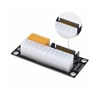 24Pin A 4PIN/SATA Doppia Scheda di Avvio Macchina Mineraria Alimentazione Sincrona Linea di Partenza Dual PSU Alimentazione Sincronizzazione di Avviamento (Color : 24Pin To SATA Black)