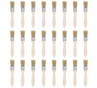 24Pz 1 Pollici Vernice Pennello Naturale Setola Piatta Bordo con Strumento