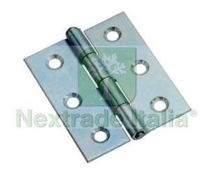 24PZ CERNIERE MEZZE LARGHE PESANTI PERNO SFILABILE ART.840 4" MM.100X70X1,8: