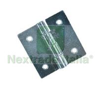 24PZ CERNIERE QUADRE PERNO FISSO ART.121 MM.20X20X0,7: