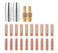 24PZ MB15 15AK Mig/Mag Saldatore Accessorio Consumabile 2 Ugello 20 Punta Guidafilo 0,6 0,8 1,0mm 2 Ugelli Puntali di Contatto Supporti Set di Materiali di Consumo