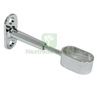 24PZ REGGITUBO PER ARMADI REGOLABILE OVALE CROMATO MM. 15X30: