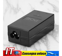 24V 0.5A 24W Desktop POE Power Injector Ethernet Adapter Surveillance CCTV IT