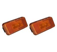 24V 2Pcs Amber Side & Clearance with Connector Wire | for Scania Heavy Truck Series, warning signal lights