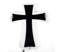 24V 3D Nero Con Bianco Illuminazione LED Interno Cross Firmare Specchio Piastra