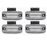 24V Bianco Neon LED Anteriore Indicatore Laterale Supporto Luce 4x Lampade per