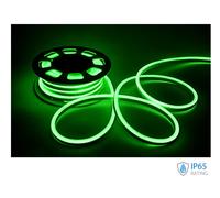 24V Bobina Led Neon Flex Colore Verde Green 10 Metri IP65 8W/M SKU-2517 <table