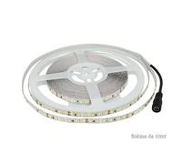 STRISCIA 1200 LED B. FREDDO 10MT NON IMPERMEABLIE 24V VT-2835-120-IP20-LED2624 V-TAC