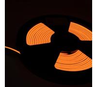 24V Bobina Striscia LED Neon Flex Giallo Yellow 10 Metri IP65 10W/M Tagliabile