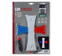 #24V Francese Bandiera Croce 81 LED Firmare Luce Interna per Trucks On Off A