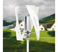 24V,Generatore di Turbine eoliche Maglev ad ASSE Verticale da 12000 W, generatori di Turbine eoliche a energia Libera da 12 V 24 V 48 V con Controller MPPT con Controller (Bianco)