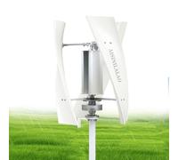 24v,Generatore Eolico a ASSE Verticale 4000W-6000W, turbina eolica a Bassa RPM 12V 24V 48V con Mulino a Vento Verticale e Controller MPPT per casa o Fattoria