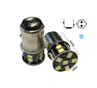 24V Lampada LED BAY15D 1157 P21/5W Bianco Freddo 16 SMD 2835 No Polarità 360° Du