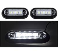 24V LED Anteriore Indicatore Laterale Trasparente Luci 2X Bianco per Scania Man