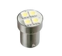 24V Led Series - 4 SMD x 3 chips - (P21W) - BA15s - 1 pz - Scatola - Bianco - Do