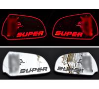 24V LED Super Piastra Specchio Interno Porta Segni Rosso Luce Camion Griffin