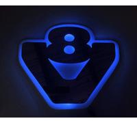 24V Luce LED Piastra Argento Specchio Firmare V8 per R / G/P Trucks Blu Cupola