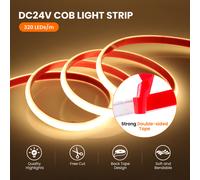 24V Neon COB Striscia LED Adesiva Impermeabile IP68 Flessibile Luci Bianco Caldo [EEK: A+]